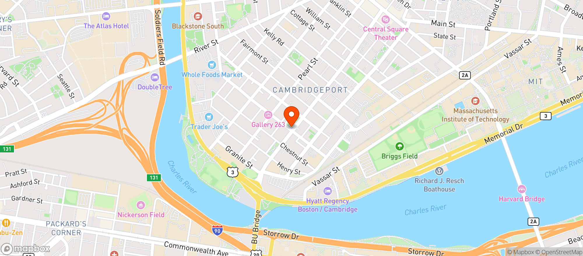 Map showing First United Market