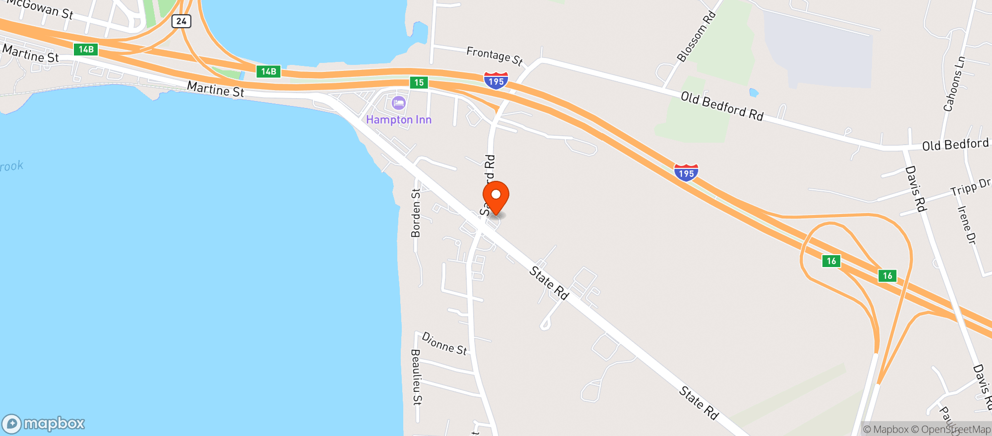 Map showing Supreme Gas