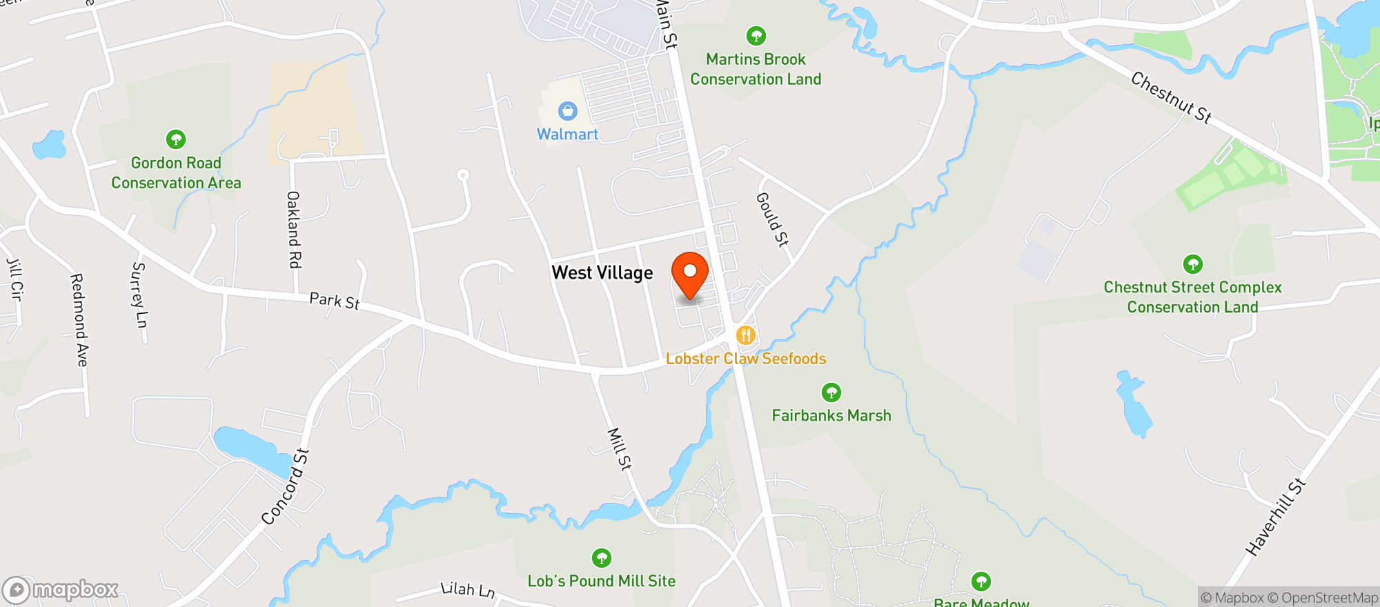 Map showing East Gate Liquor