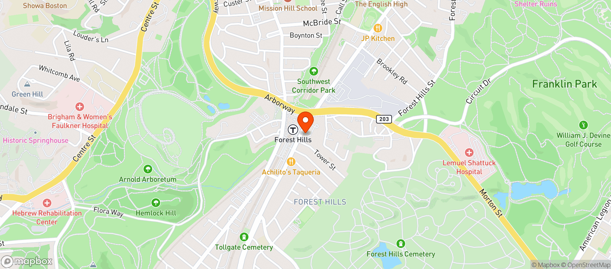 Map showing Brassica Kitchen & Cafe