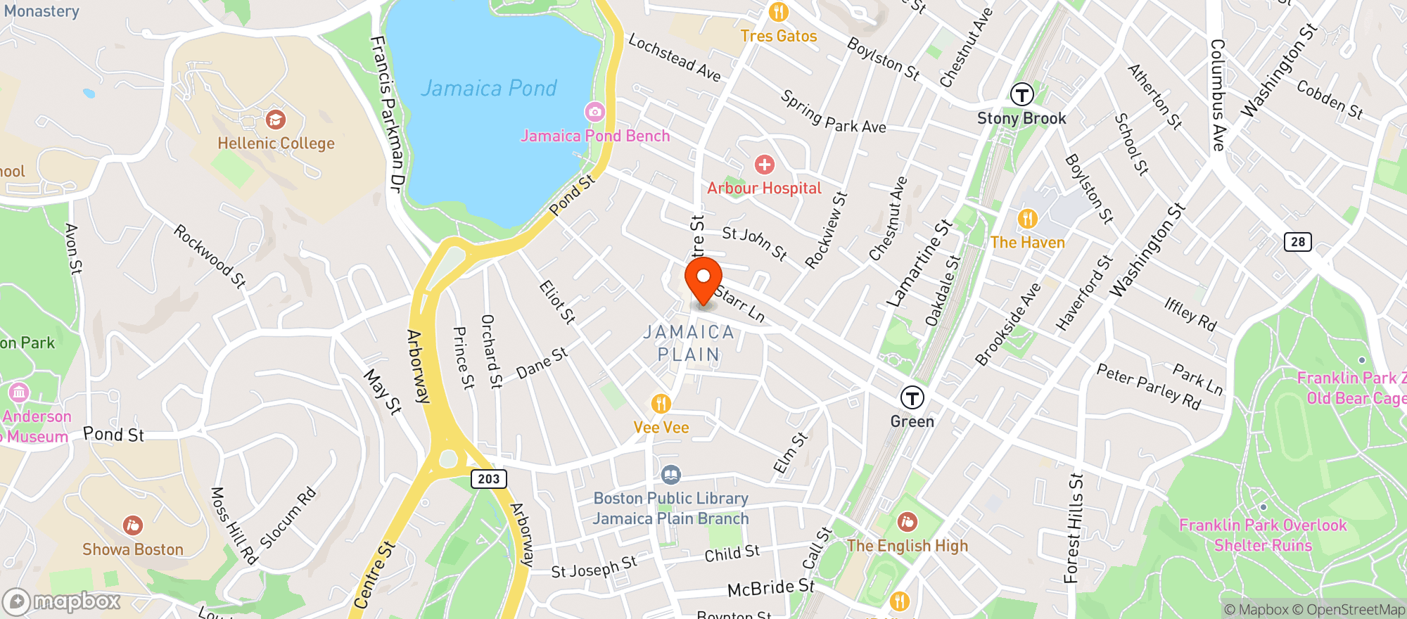 Map showing City Feed & Supply