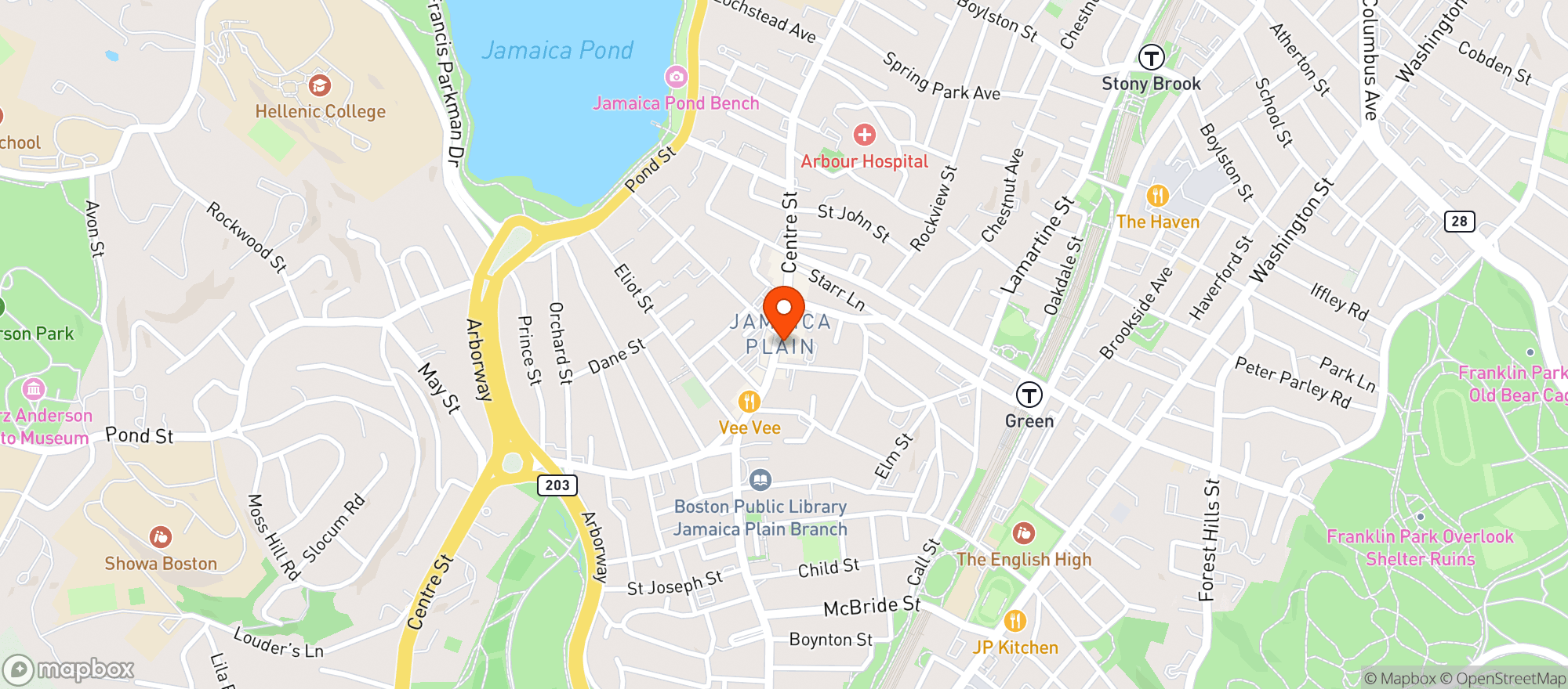 Map showing Galway House