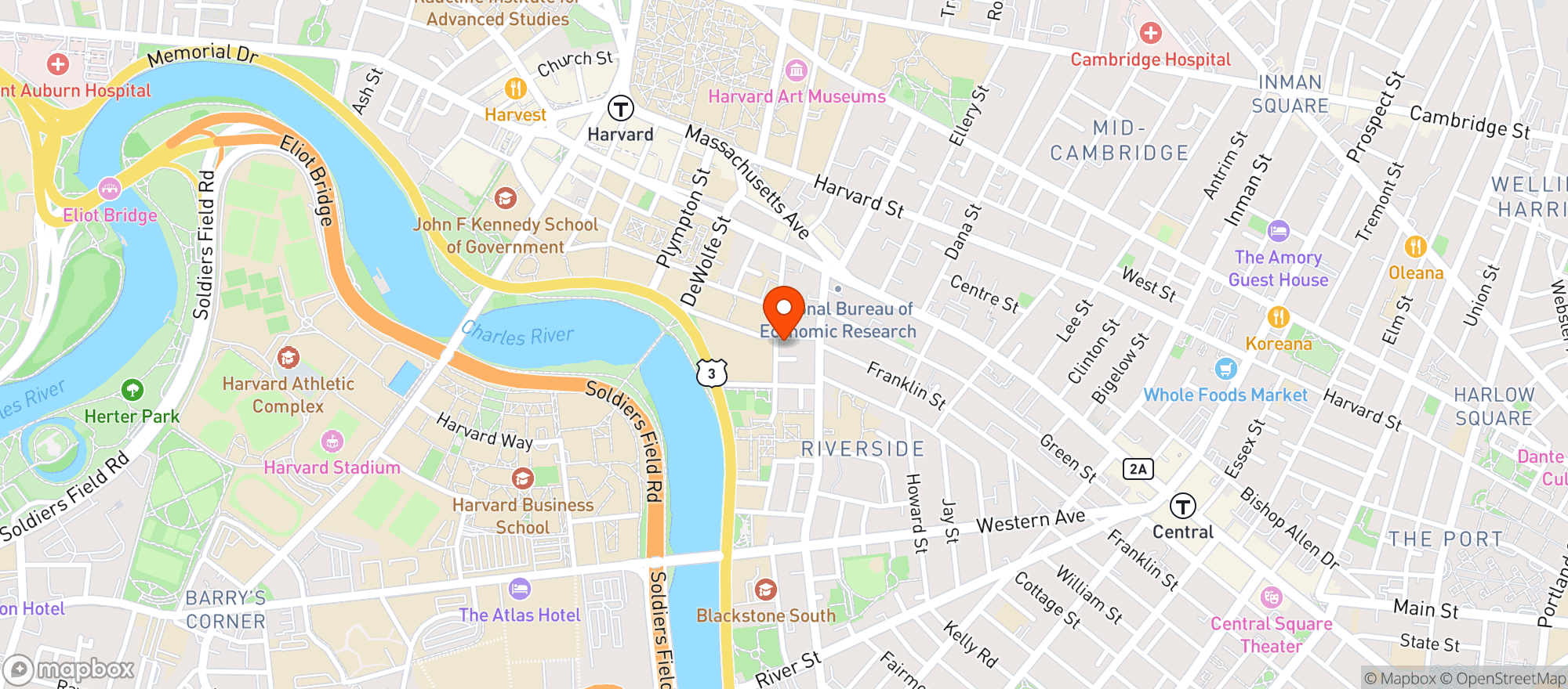 Map showing Surrey Street Market