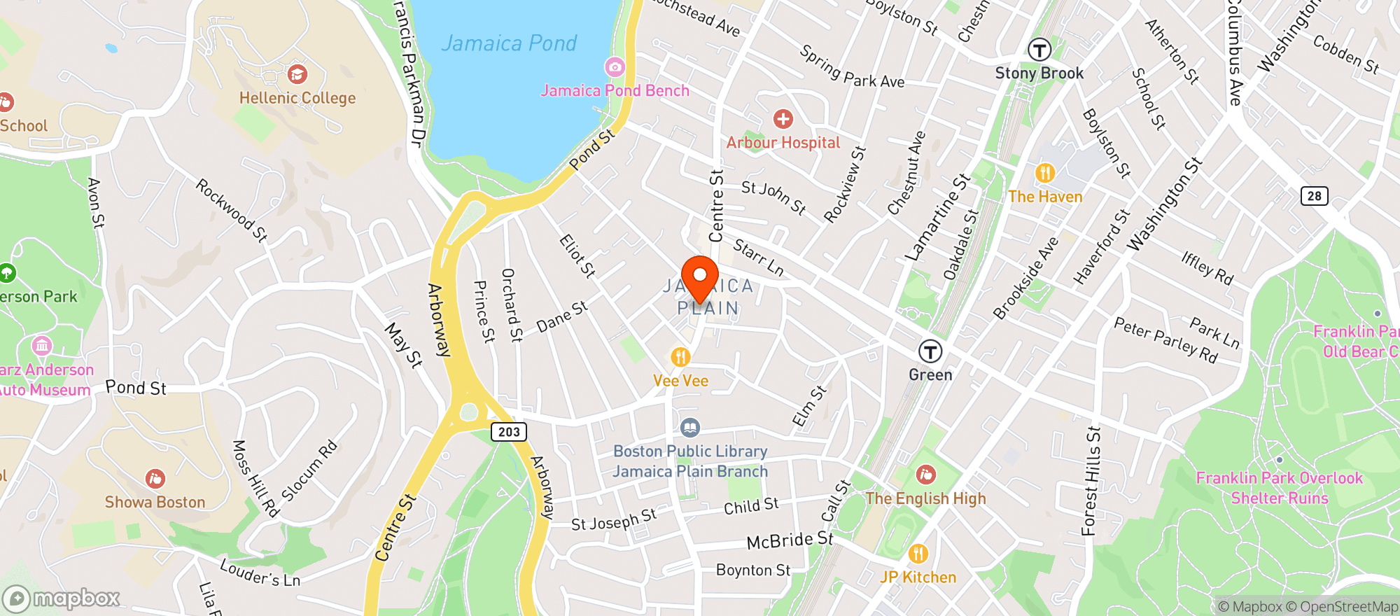 Map showing Casa Verde