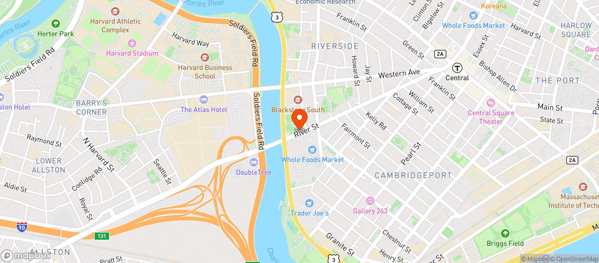 Map showing Whole Foods Market