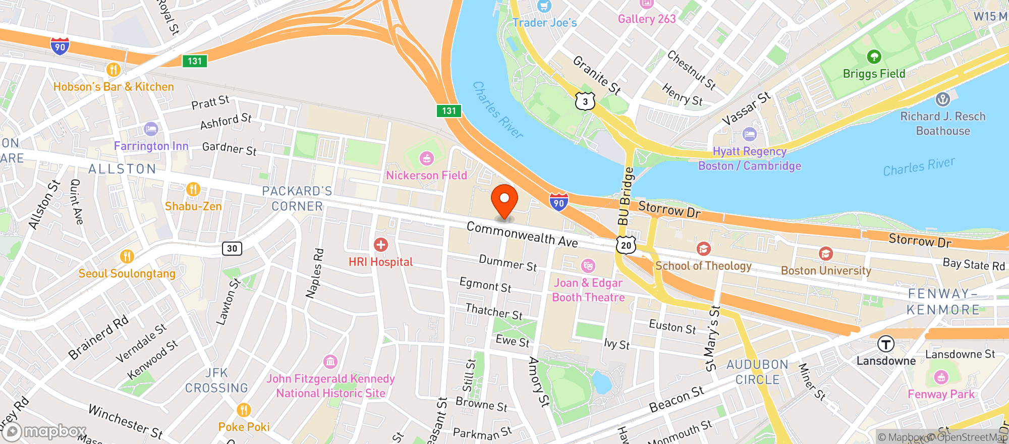 Map showing Buick Street Market - 90153