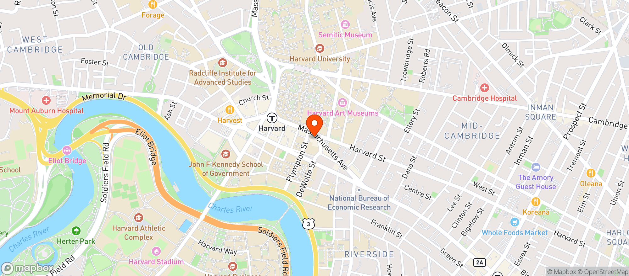 Map showing Hong Kong Restaurant