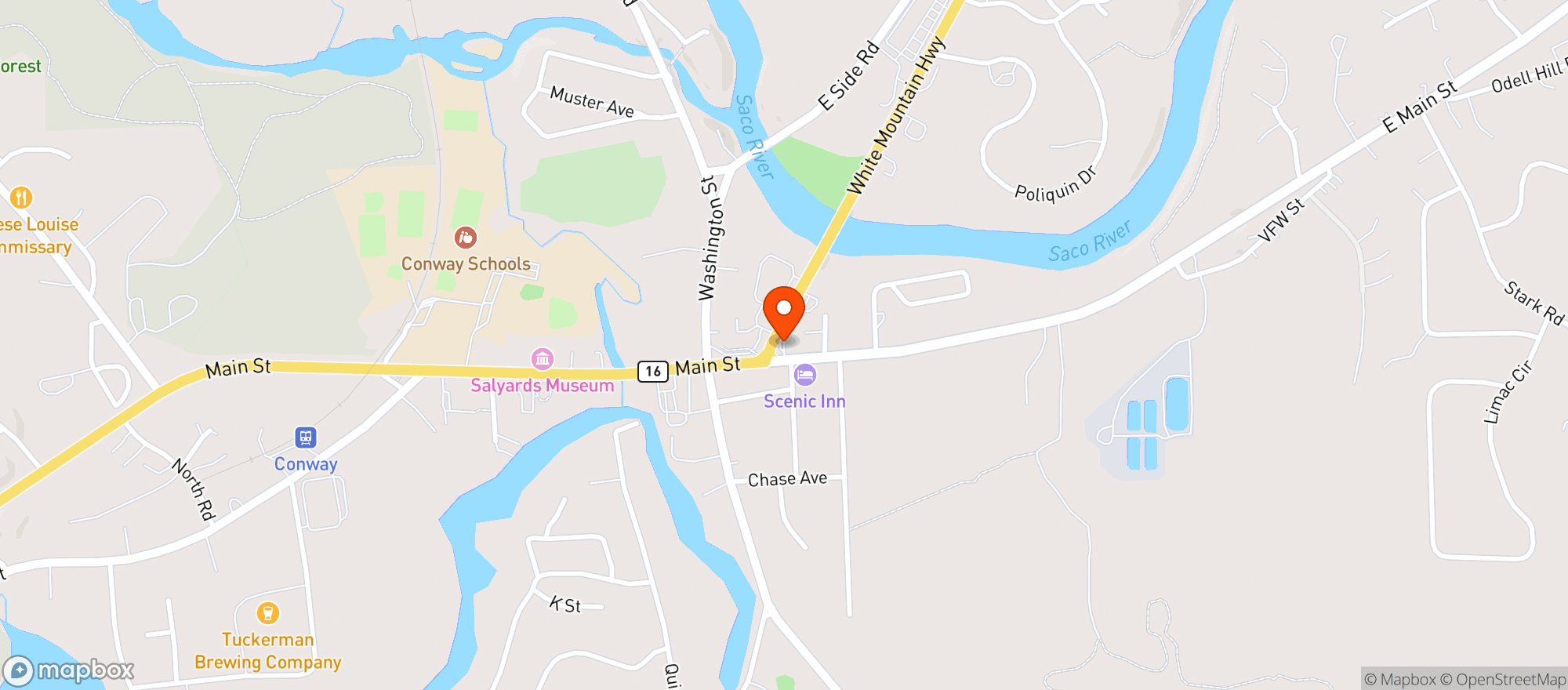 Map showing Circle K