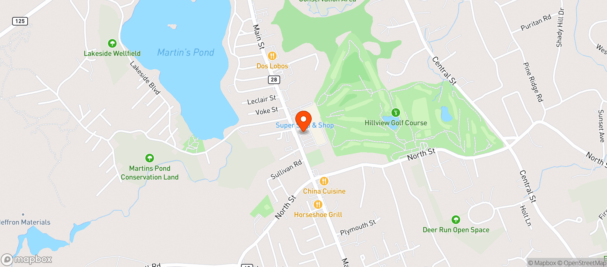 Map showing 1 Stop Liquors