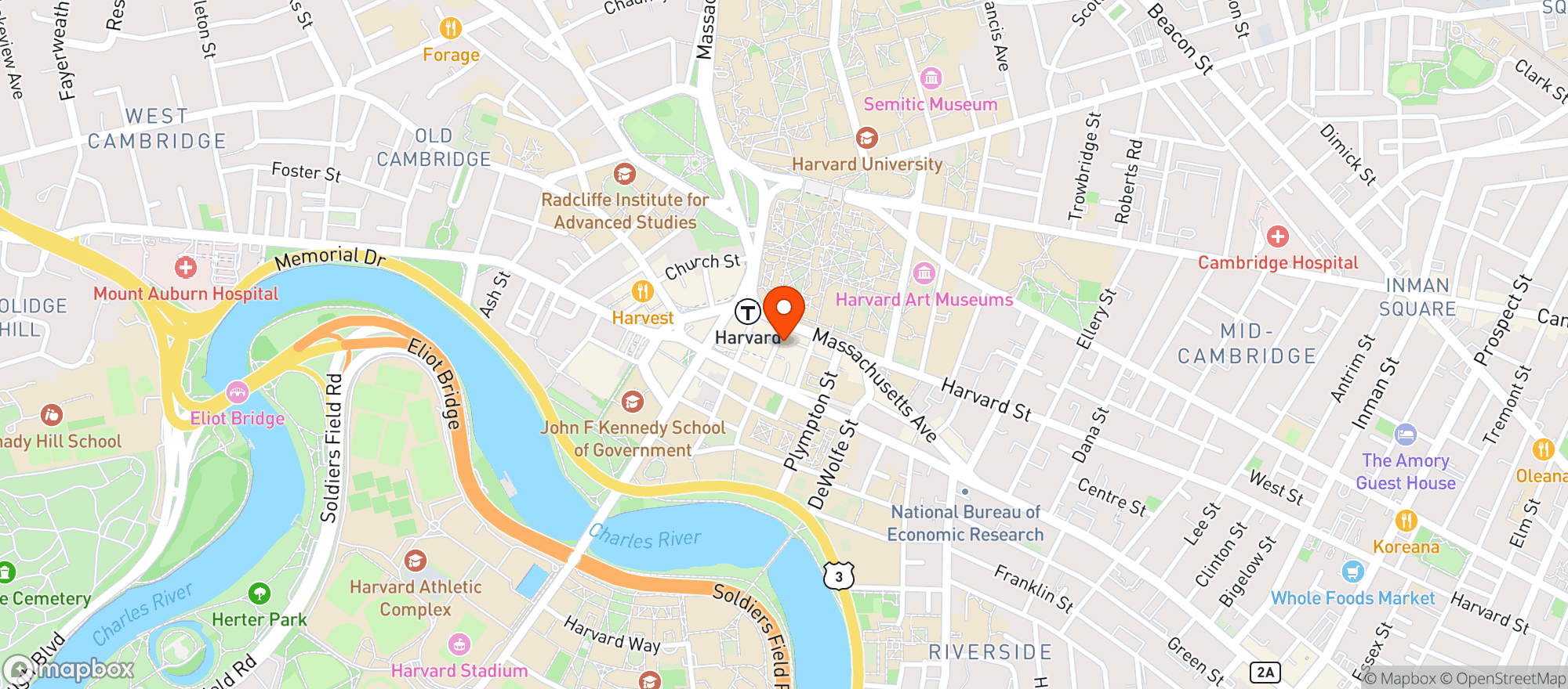 Map showing The Smoke Shop