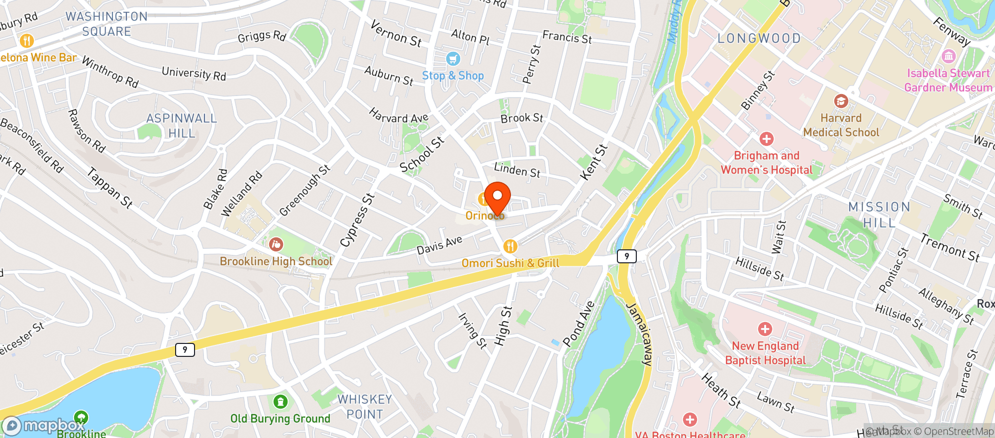 Map showing Garrison House