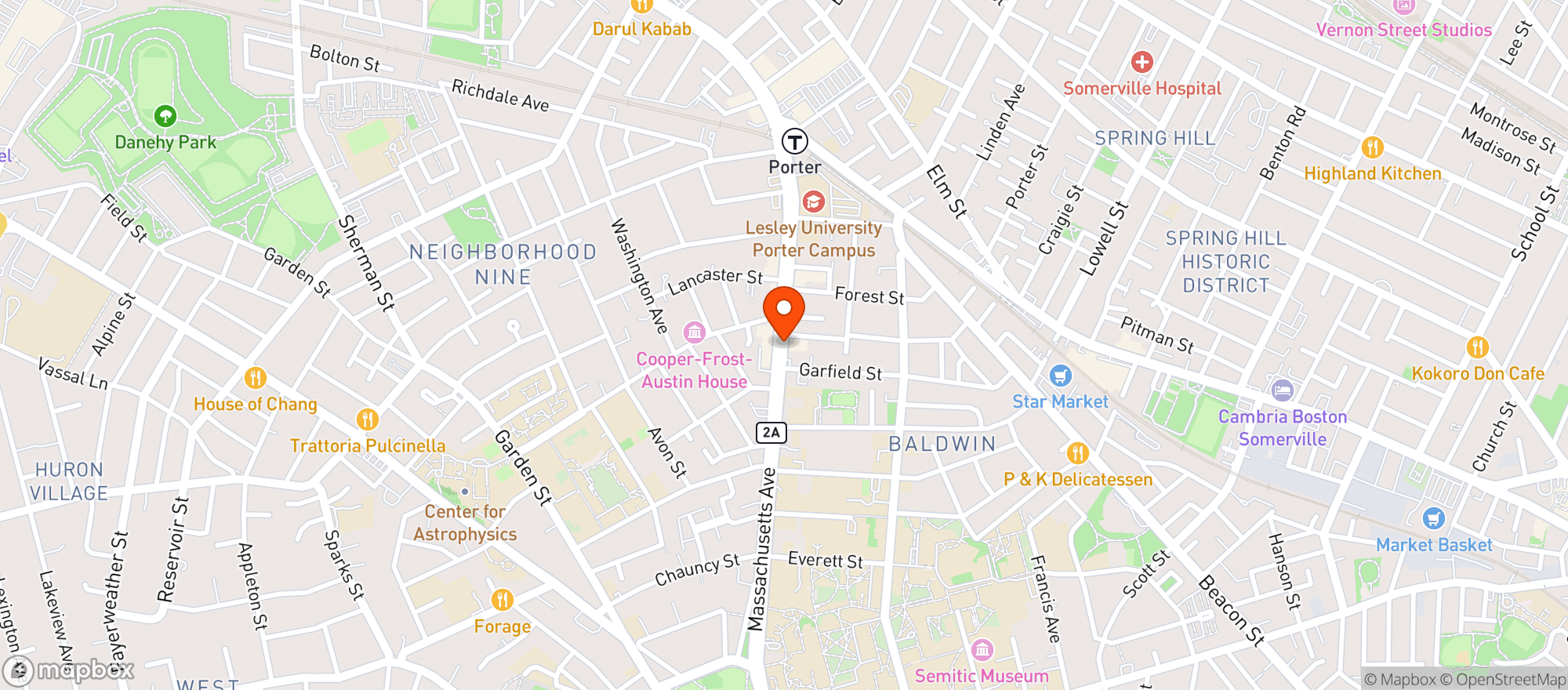 Map showing UNIVERSITY WINE SHOP