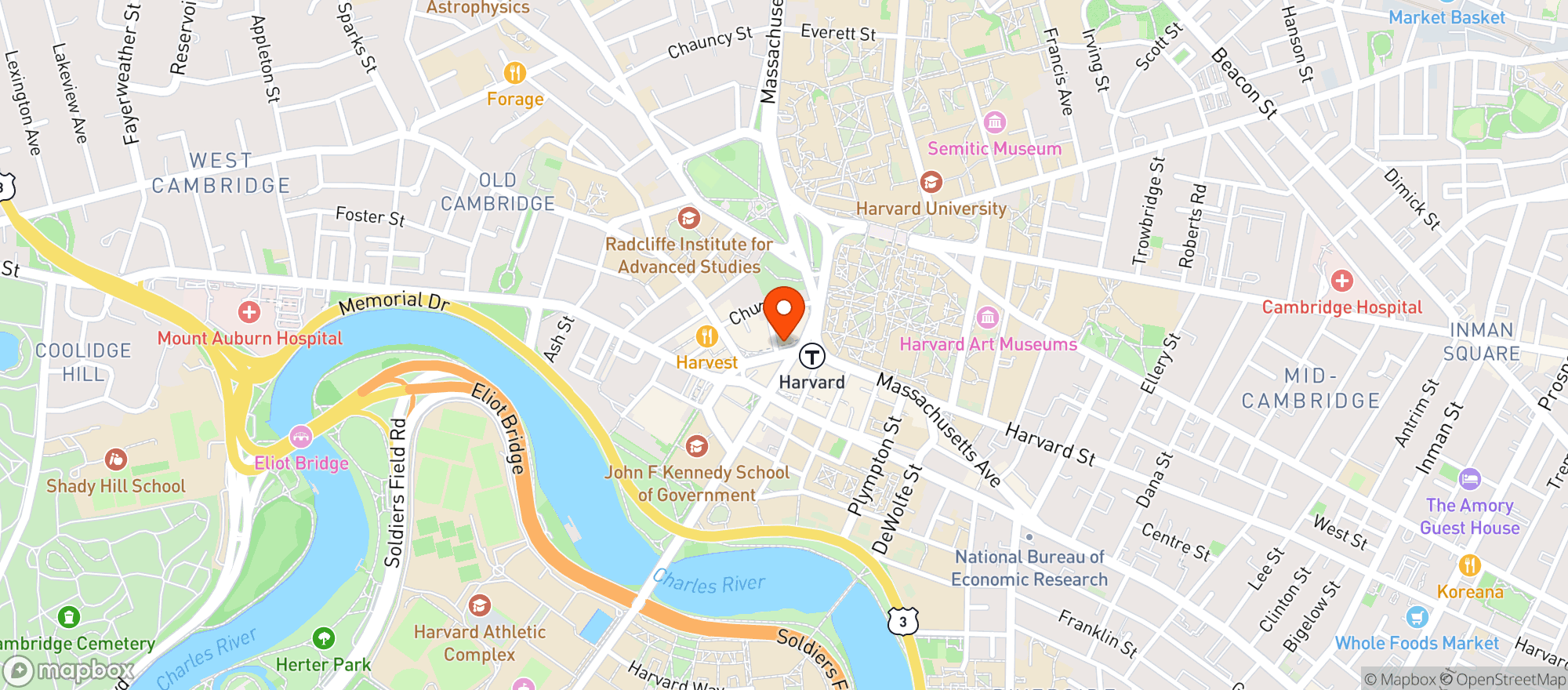 Map showing Cardullos Gourmet Shoppe