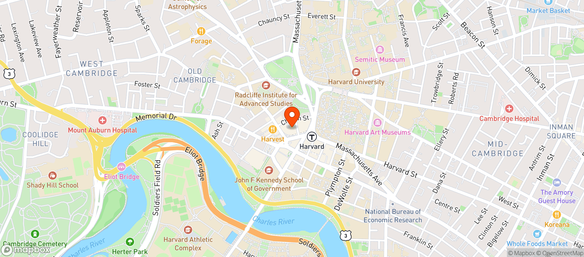 Map showing THE SINCLAIR
