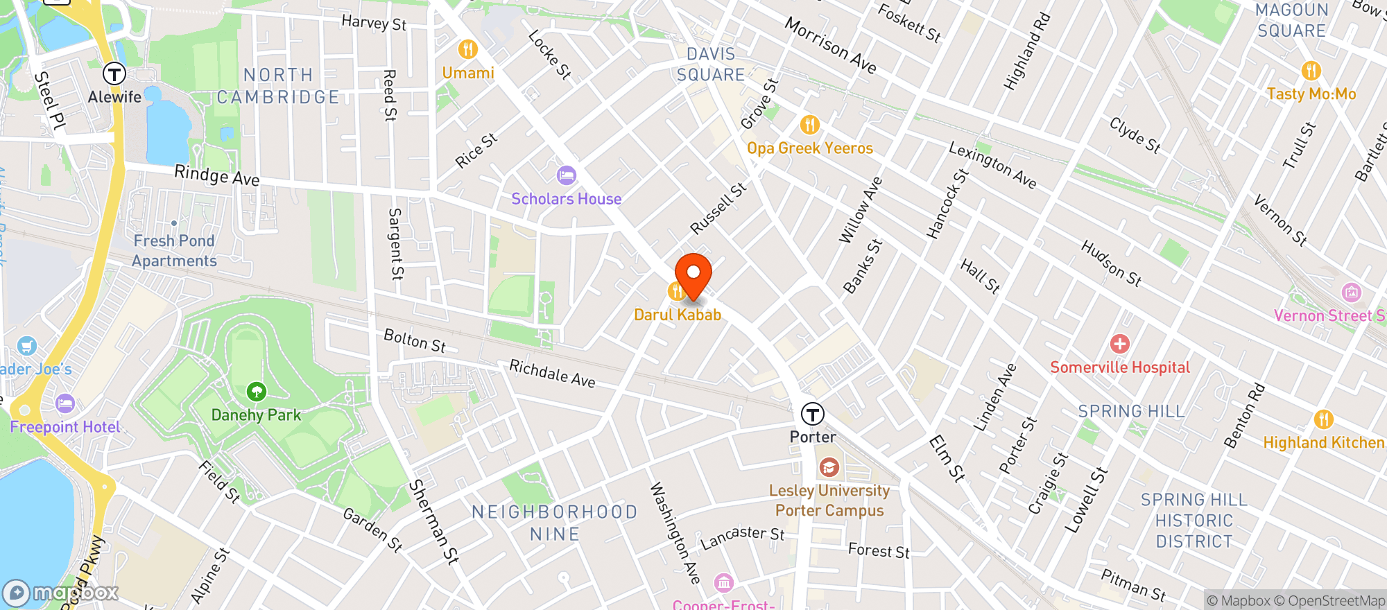 Map showing Shine Square Pub