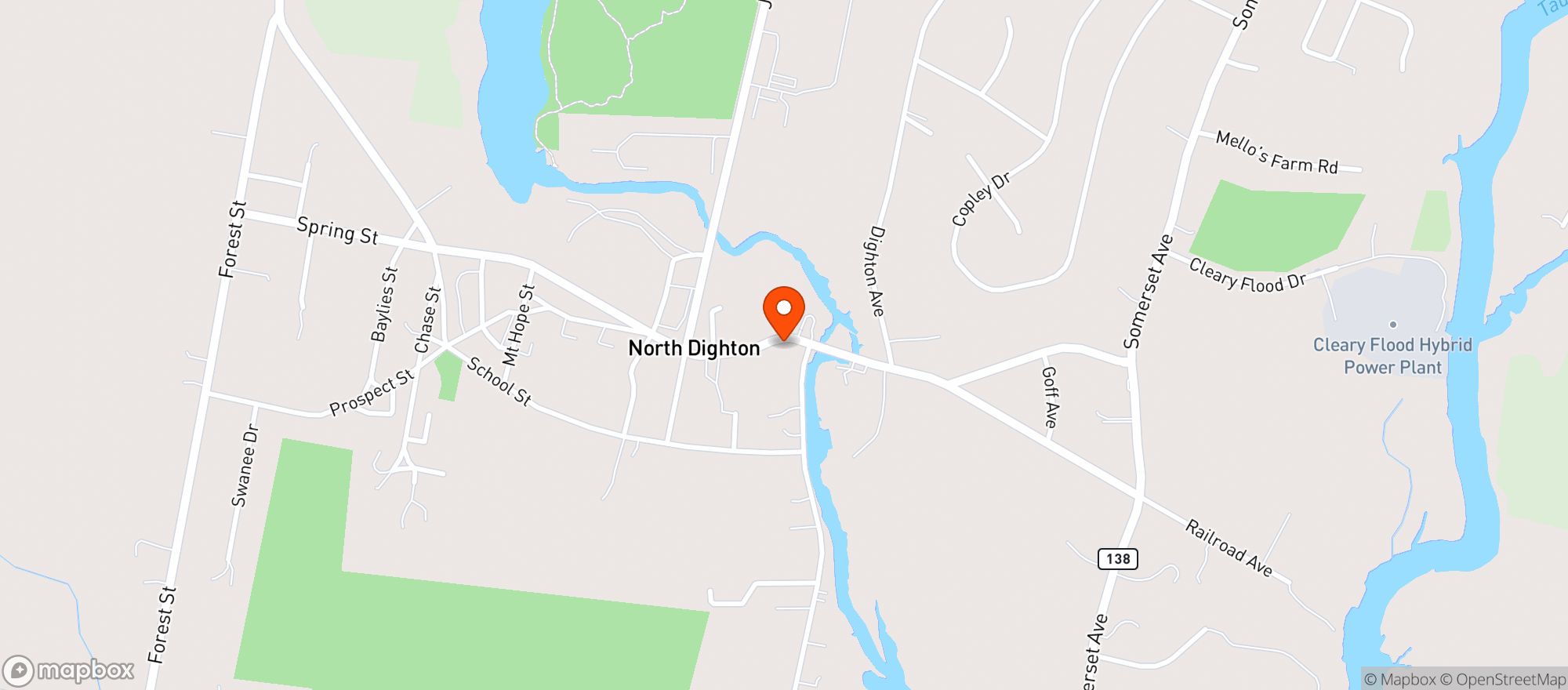 Map showing MT HOPE VILLAGE LIQUORS