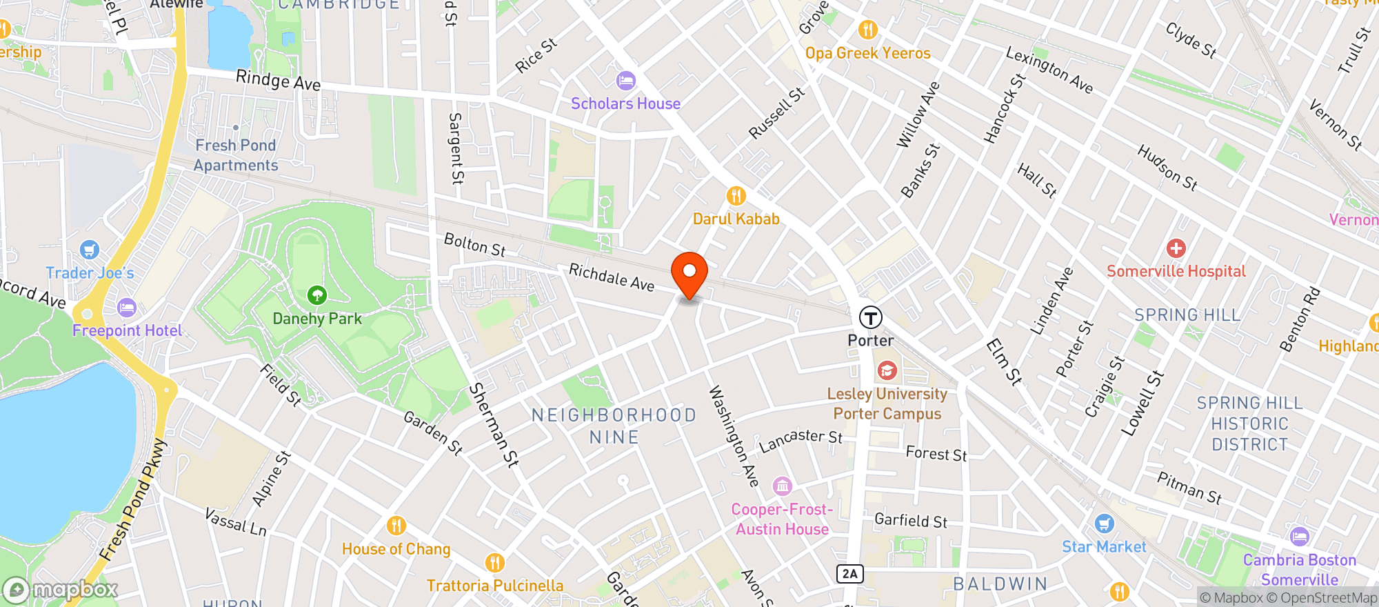 Map showing Thistle & Shamrock