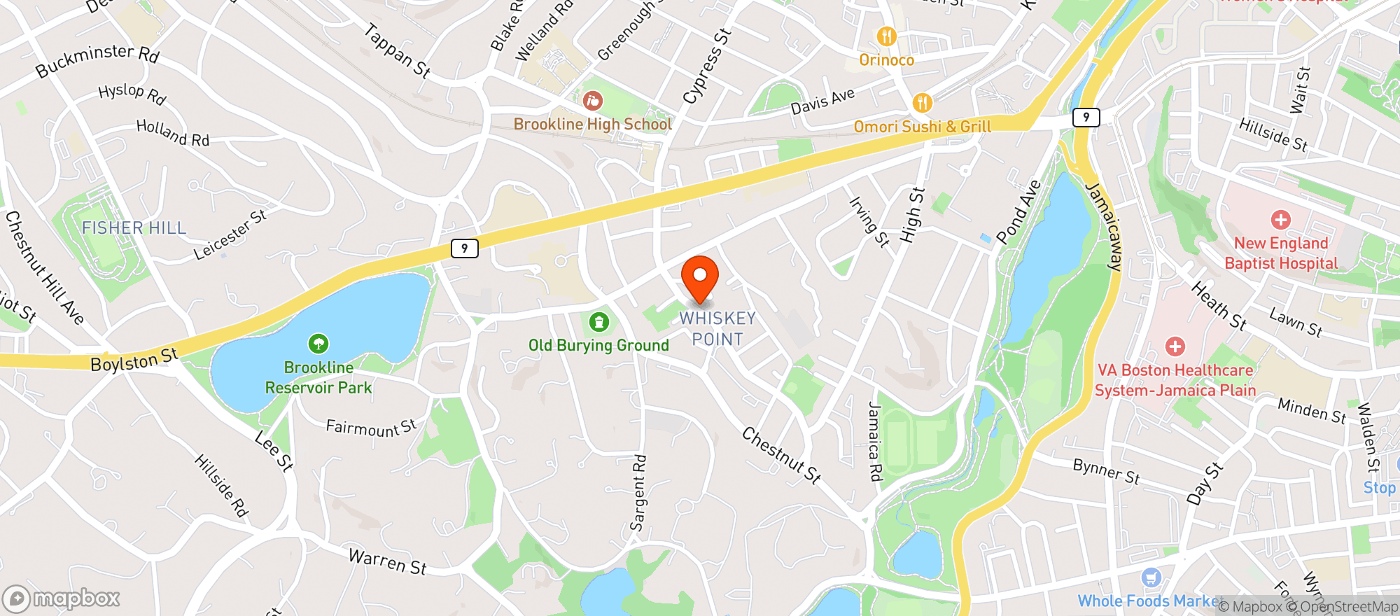 Map showing Foleys Liquor Mart