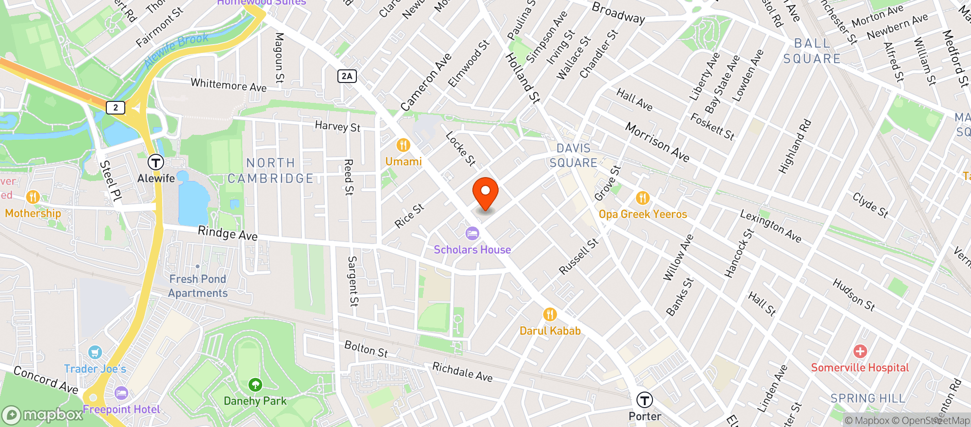 Map showing Spindler Confections