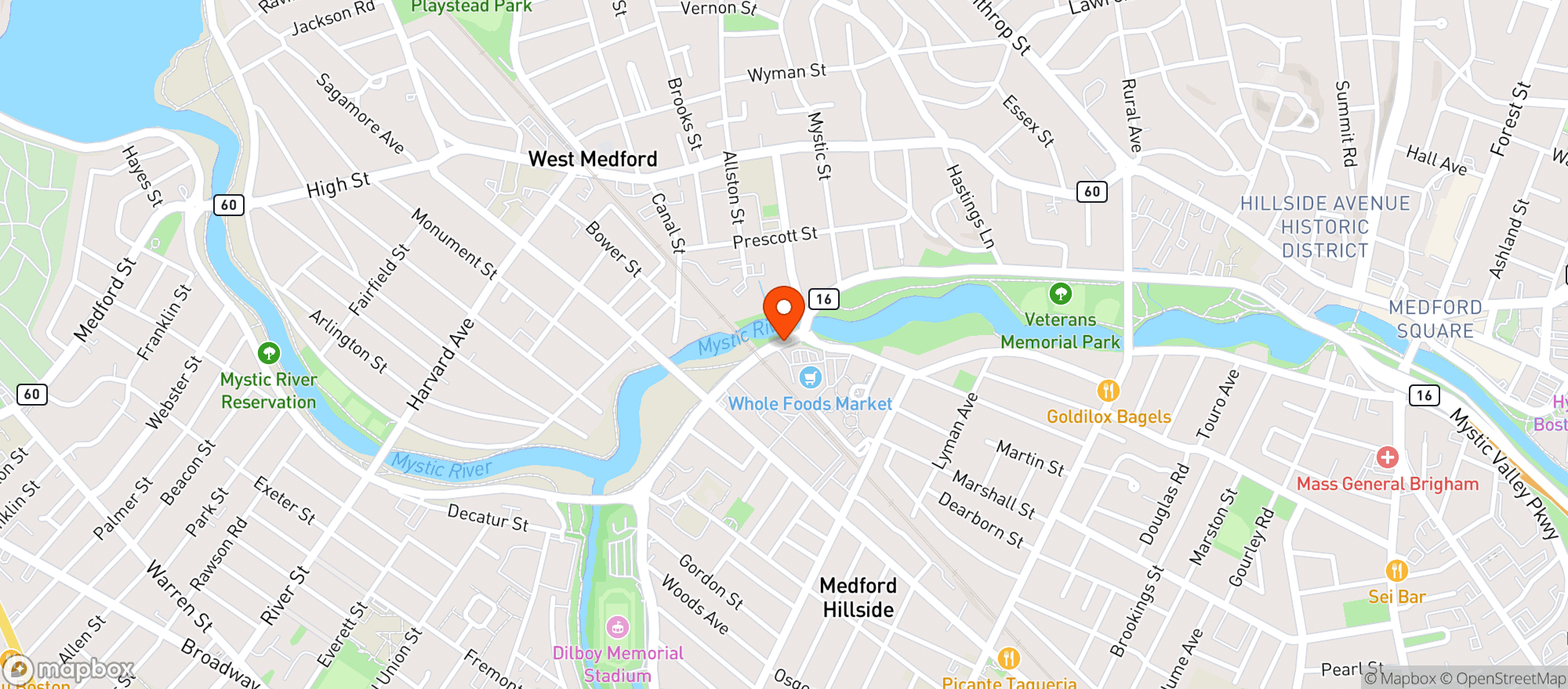 Map showing Sav Mor Liquors