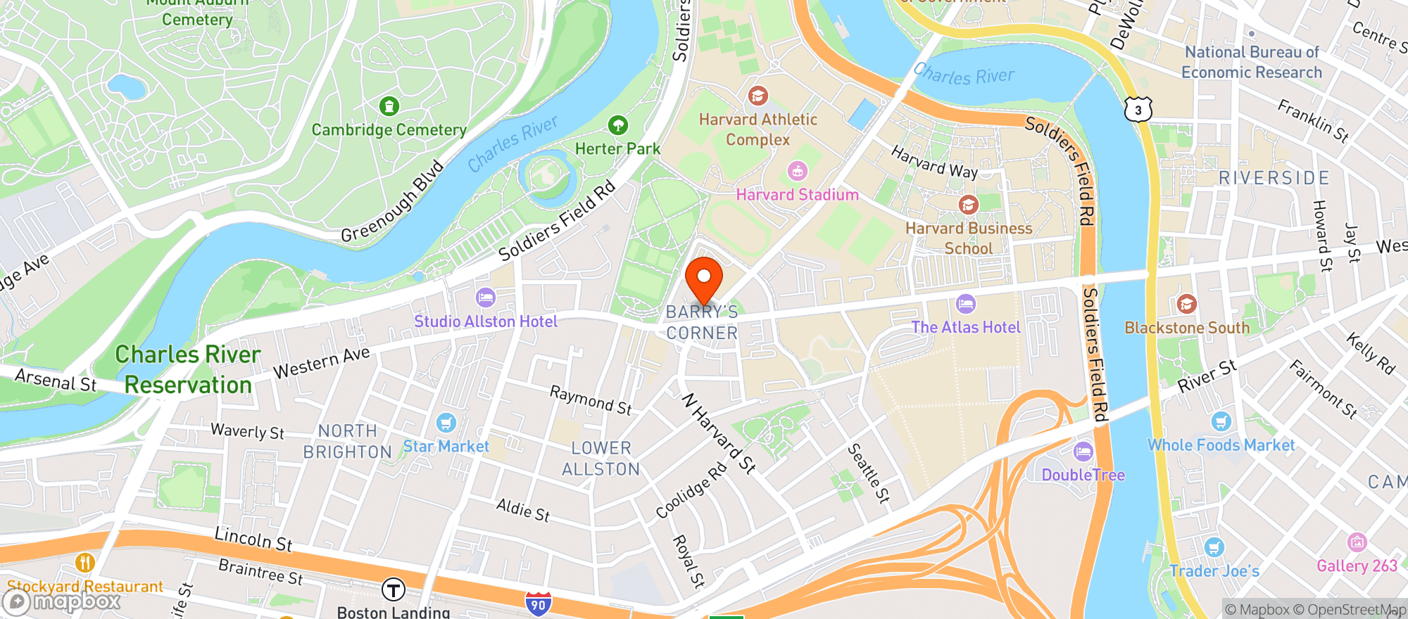 Map showing Sloanes