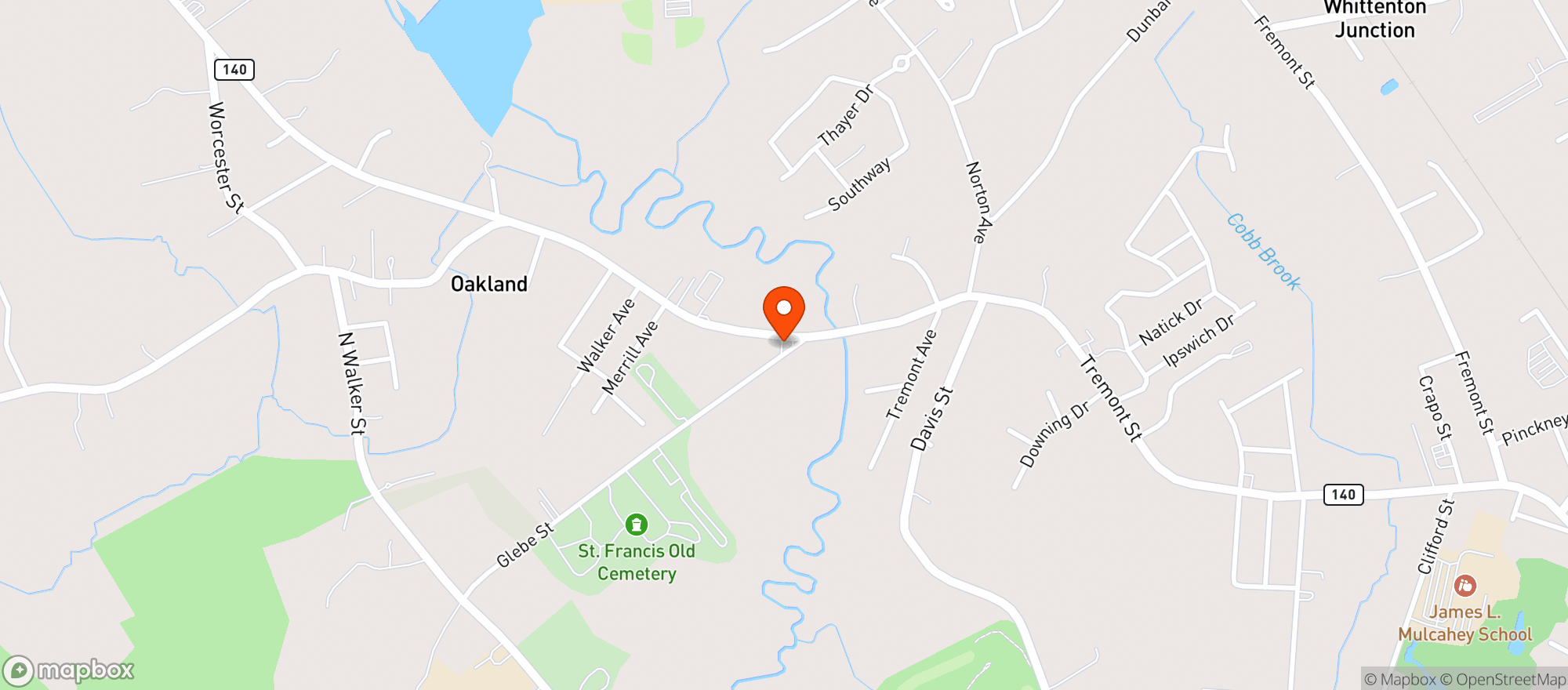 Map showing Oakland Variety