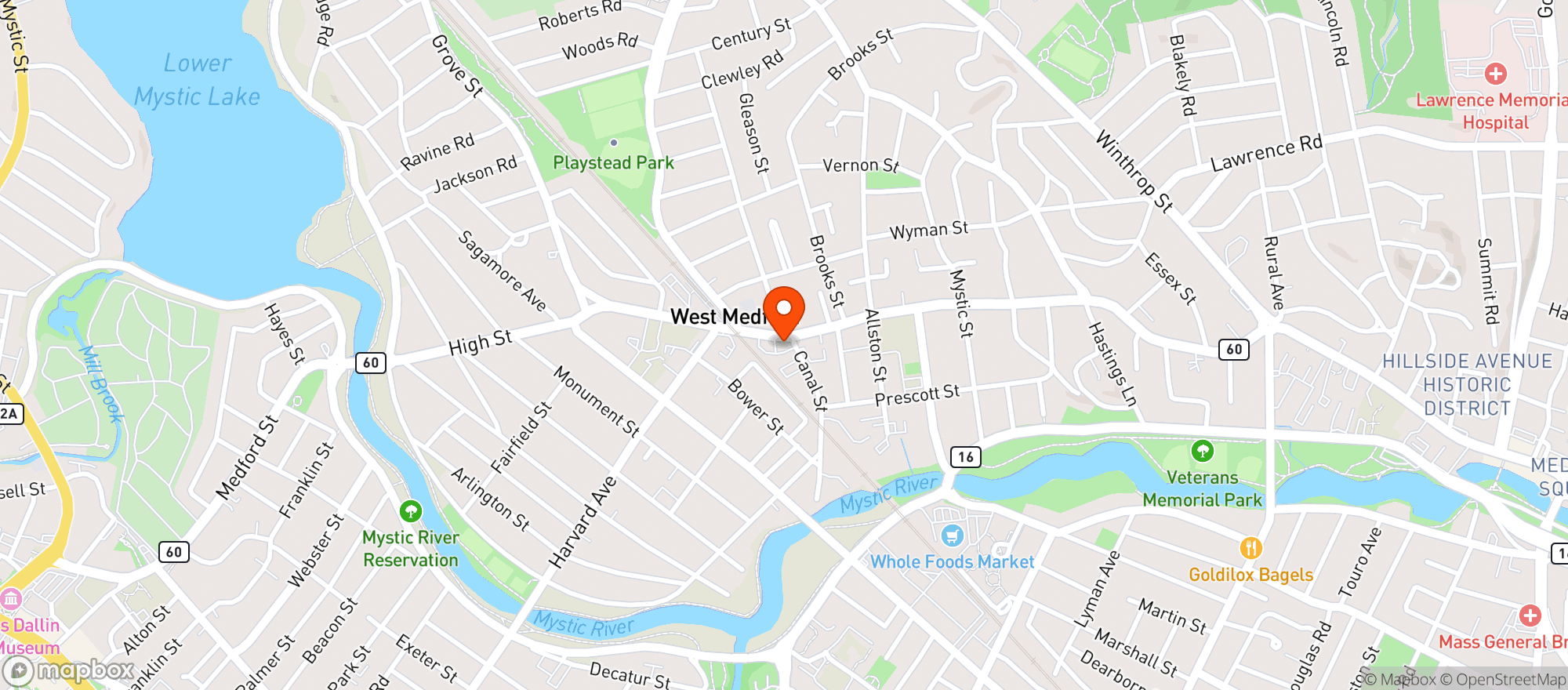 Map showing Bargain Spot Liquors