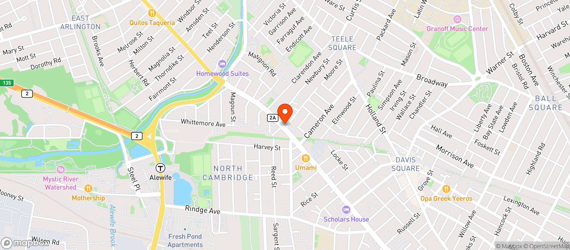 Map showing Norton Liquors