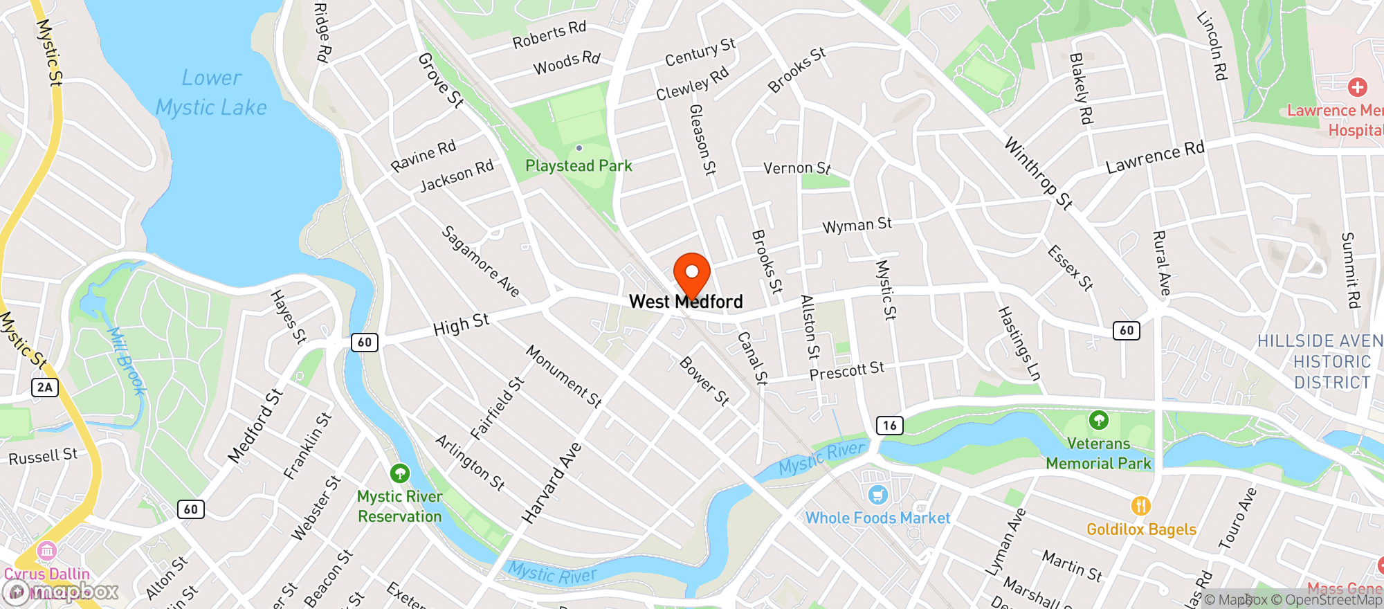 Map showing Bistro 5
