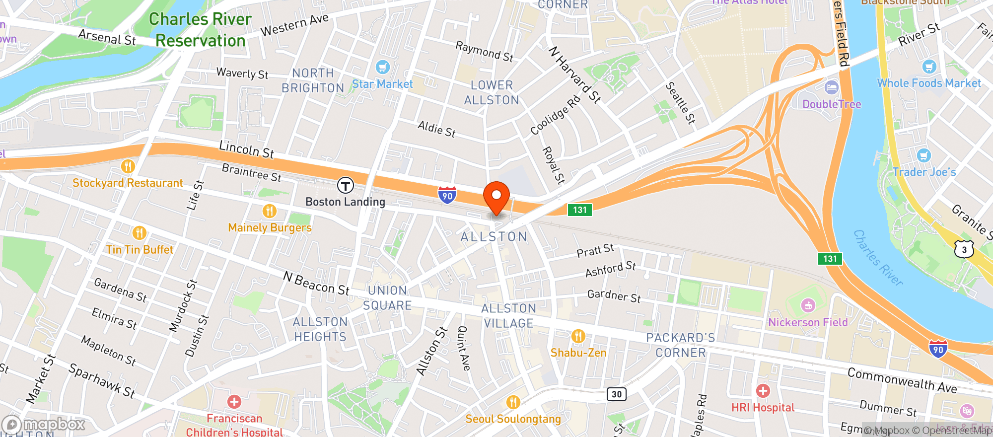 Map showing Hobsons Bar & Kitchen