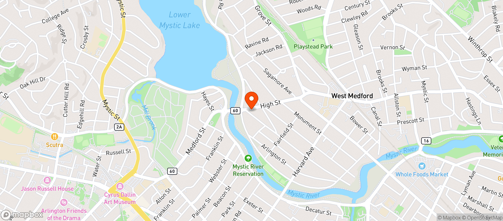 Map showing Giles Wine & Spirits