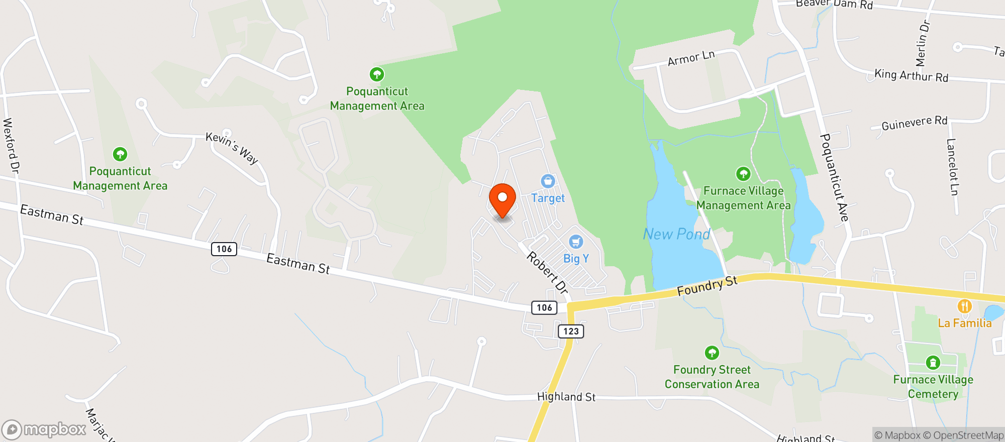 Map showing Target