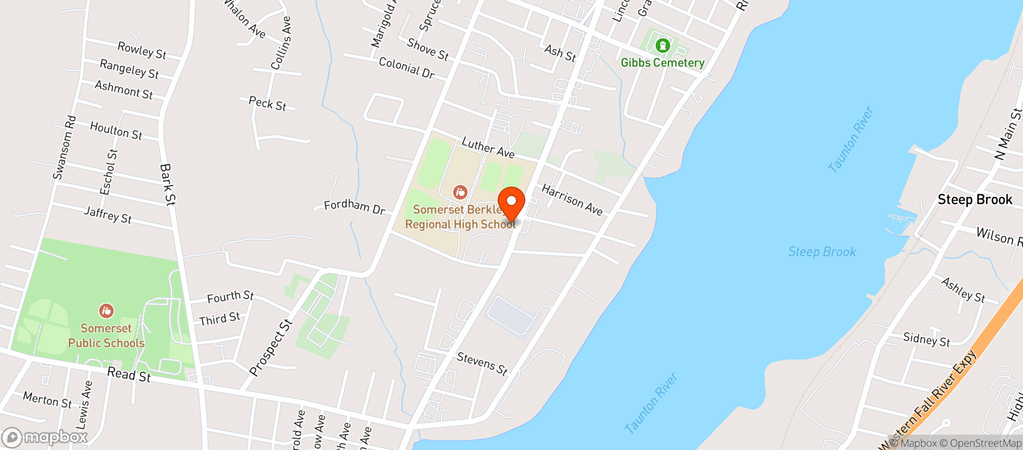 Map showing SUNOCO