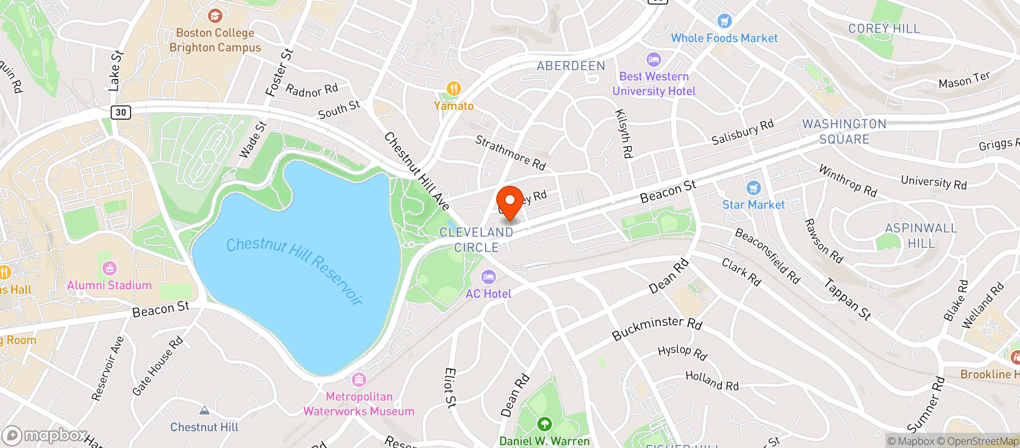 Map showing Reservoir Wine & Spirits