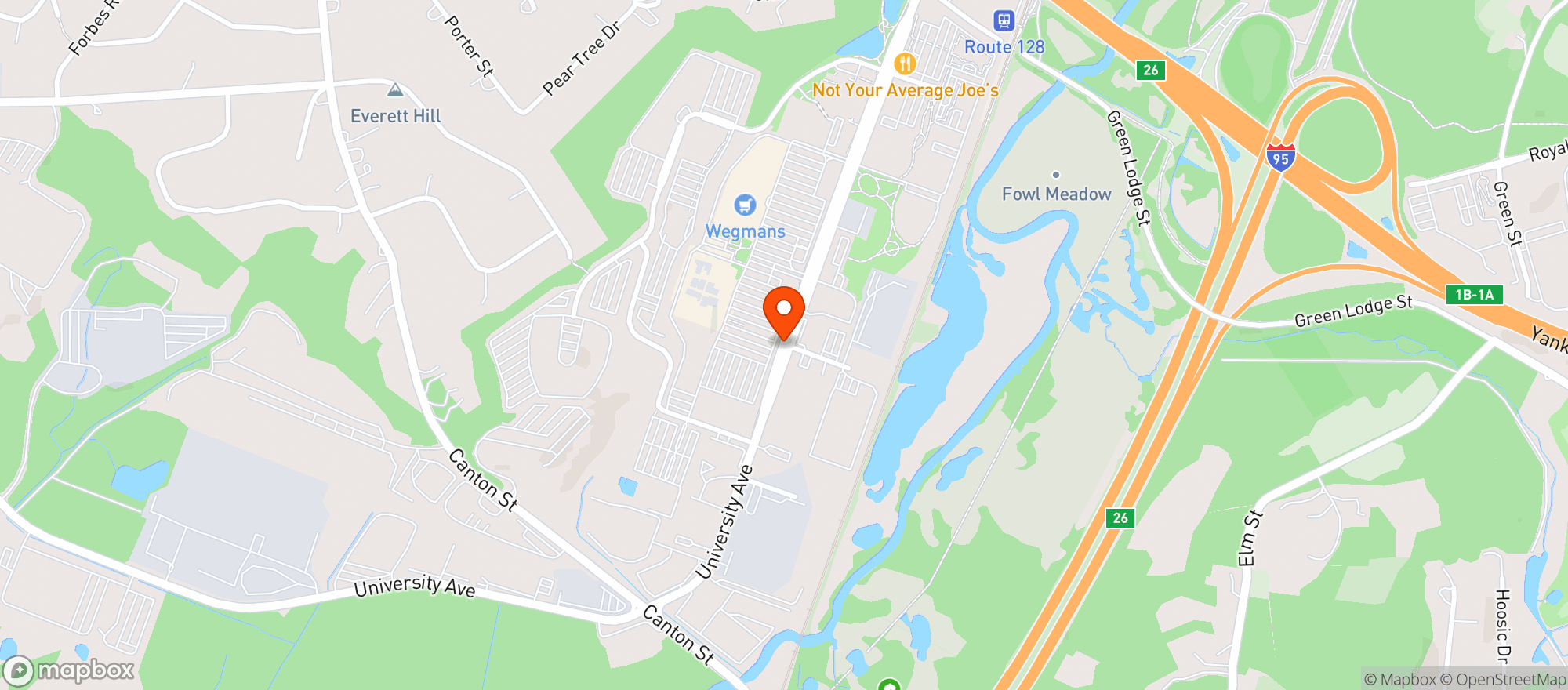 Map showing Target