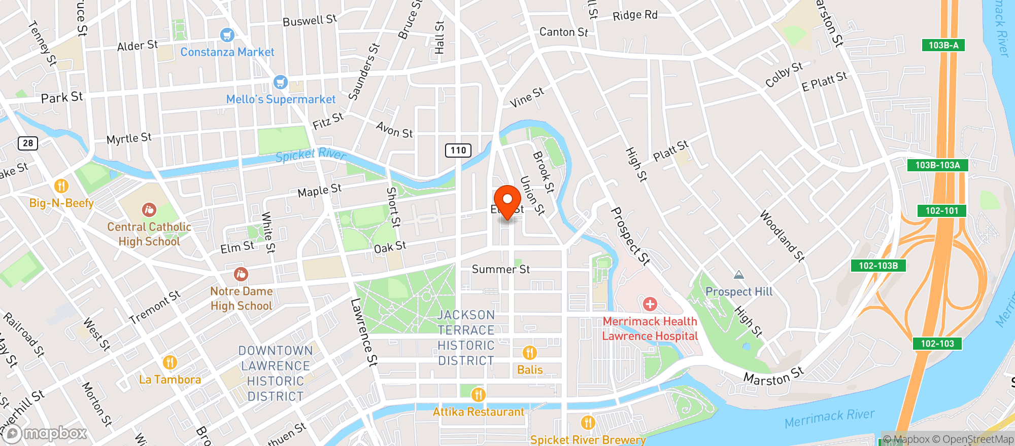 Map showing Fernandez Brothers Liquors