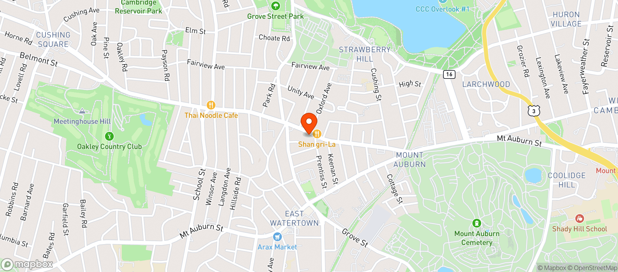 Map showing Ravello Italian Kitchen