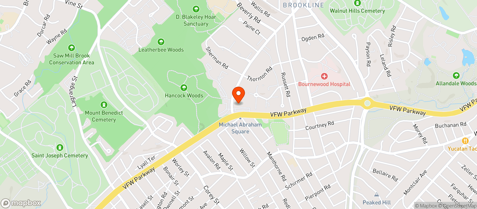 Map showing Gary's Liquors