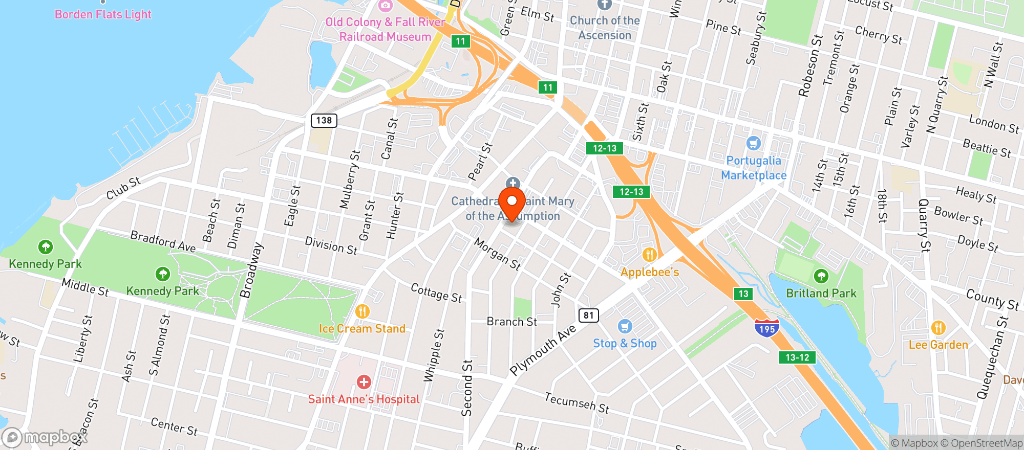 Map showing New Leaf - Second St