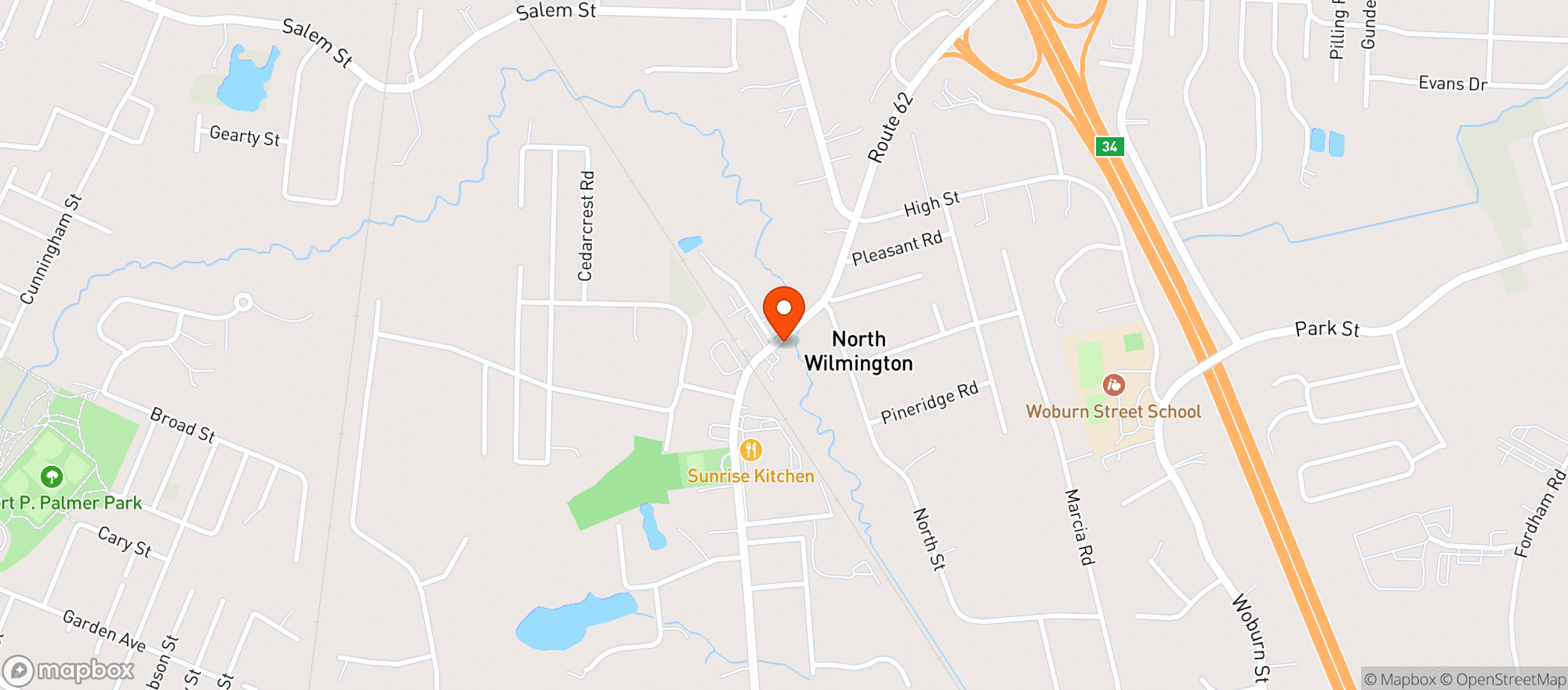 Map showing Elias Country Store