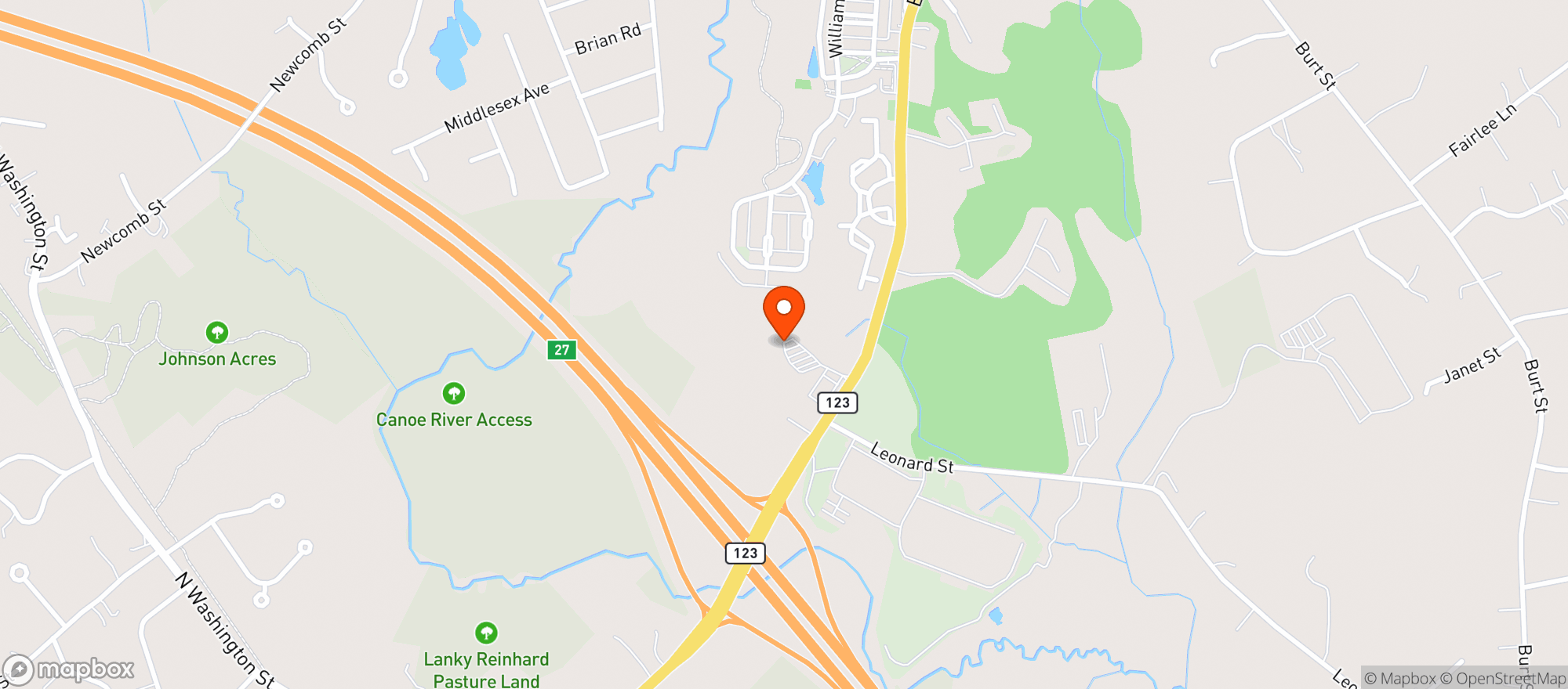 Map showing Quick Stop