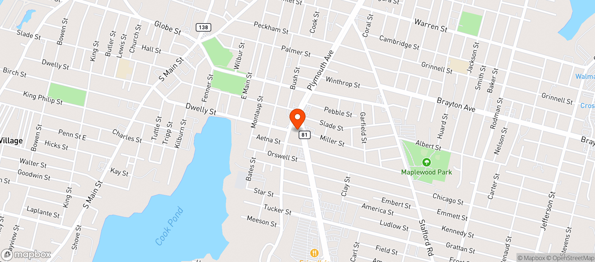 Map showing Greenerleaf - Fall River