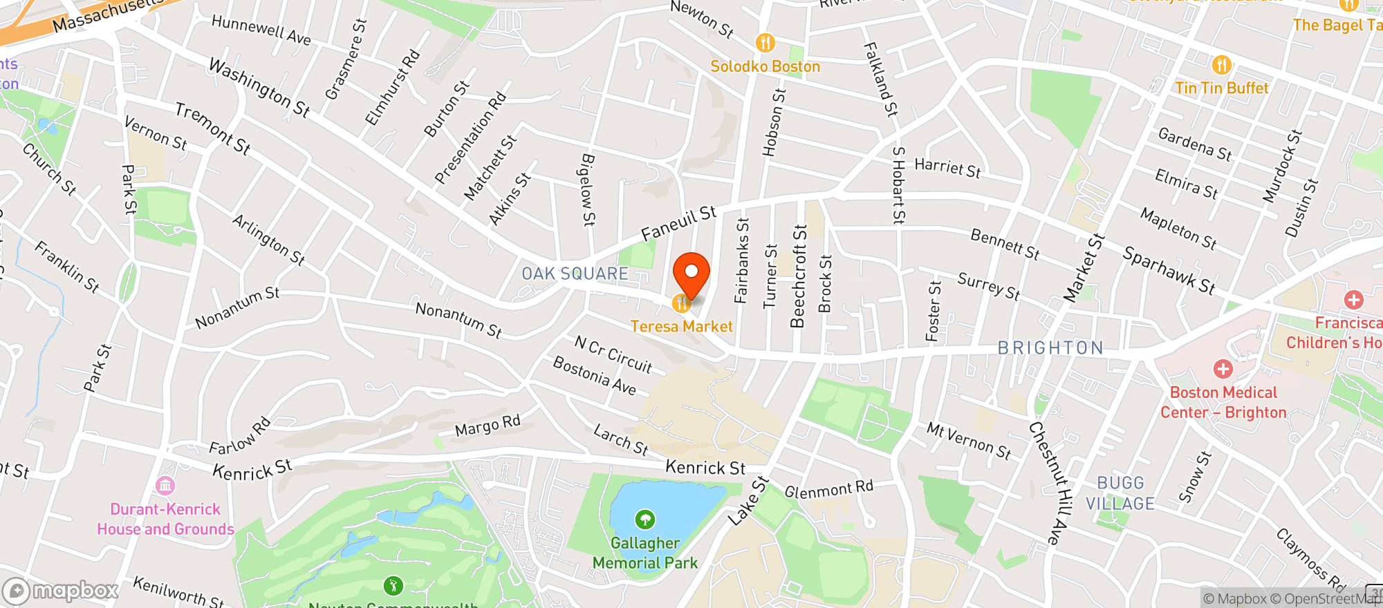 Map showing Brighton Gourmet & Cellar