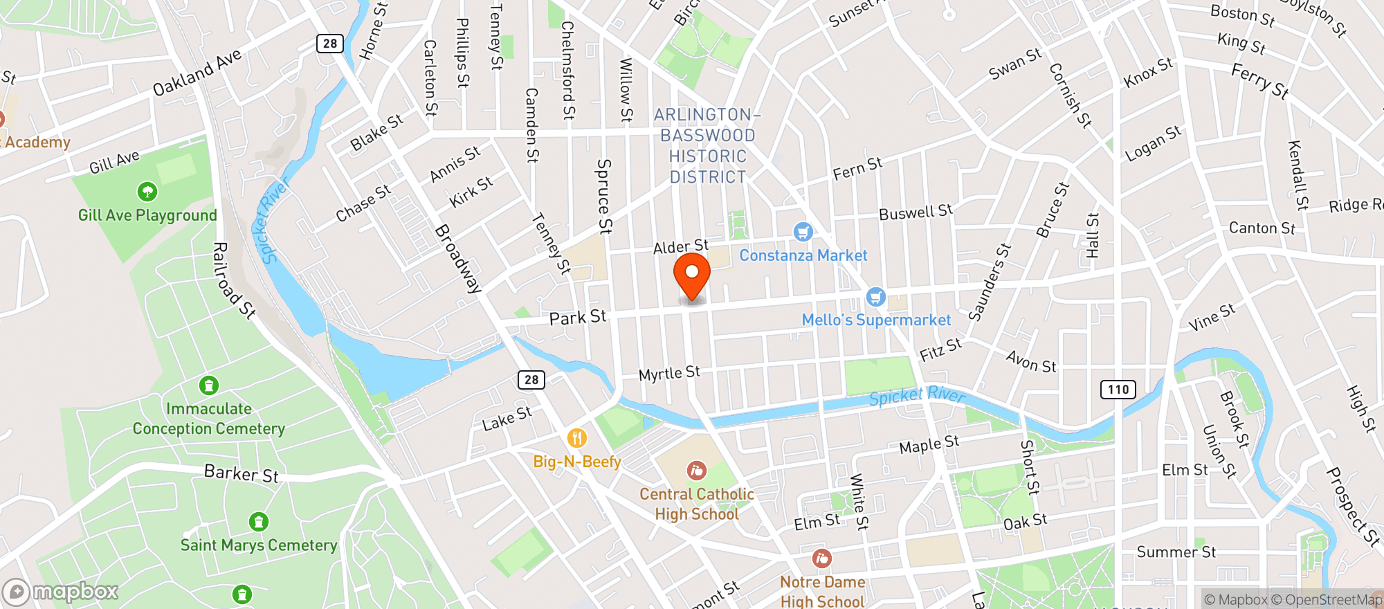 Map showing Santo Domingo Liquors