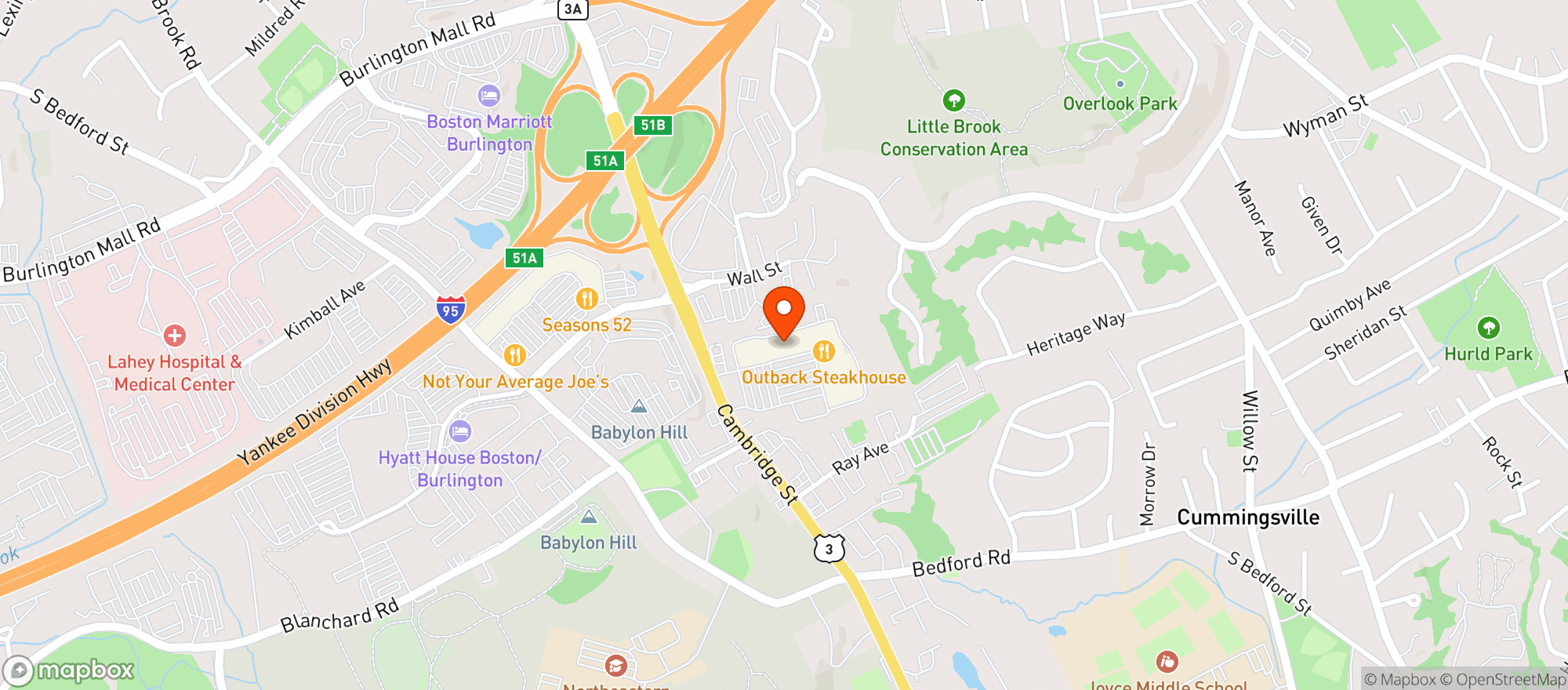 Map showing TARGET STORE #3305