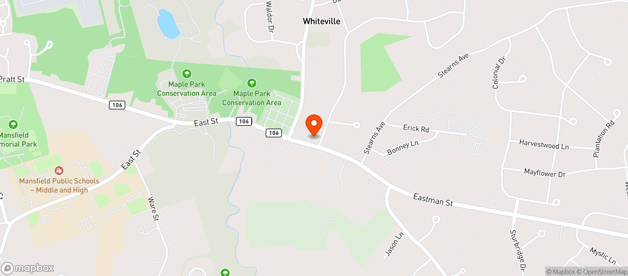 Map showing Bristol Liquors