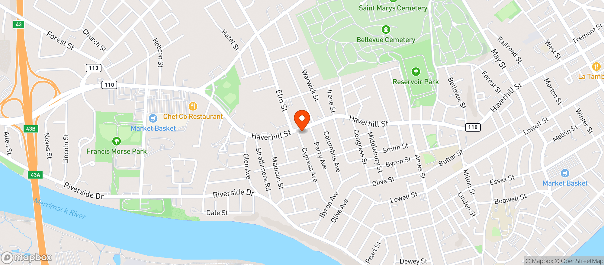 Map showing Ragz Stop Quick