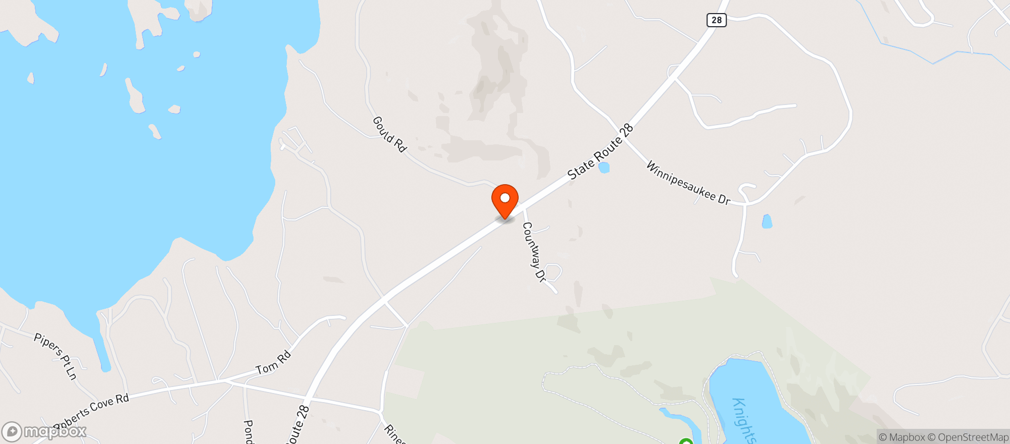 Map showing Hannaford