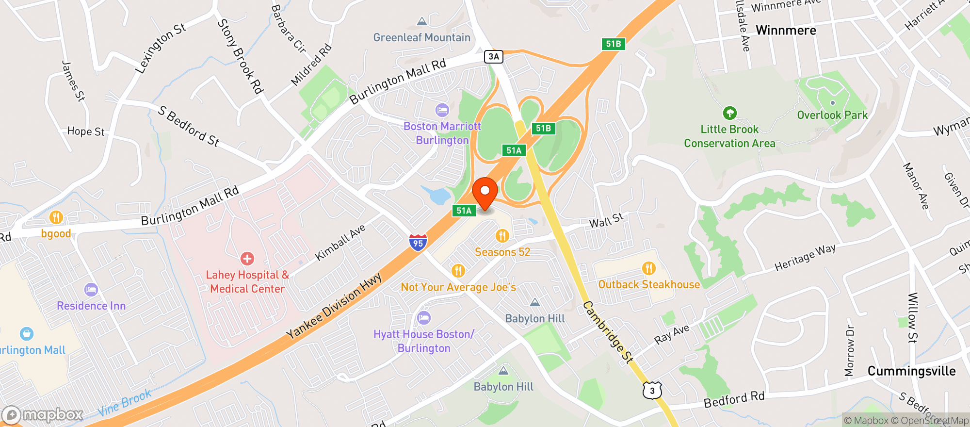 Map showing Seasons 52