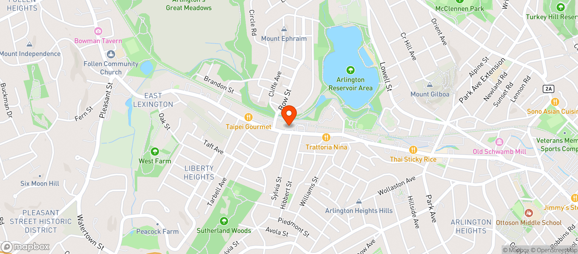 Map showing BERMANS WINE & SPIRITS